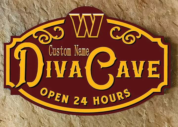 Custom Name NEW Washington Commanders Man Cave&Diva Cave Sign