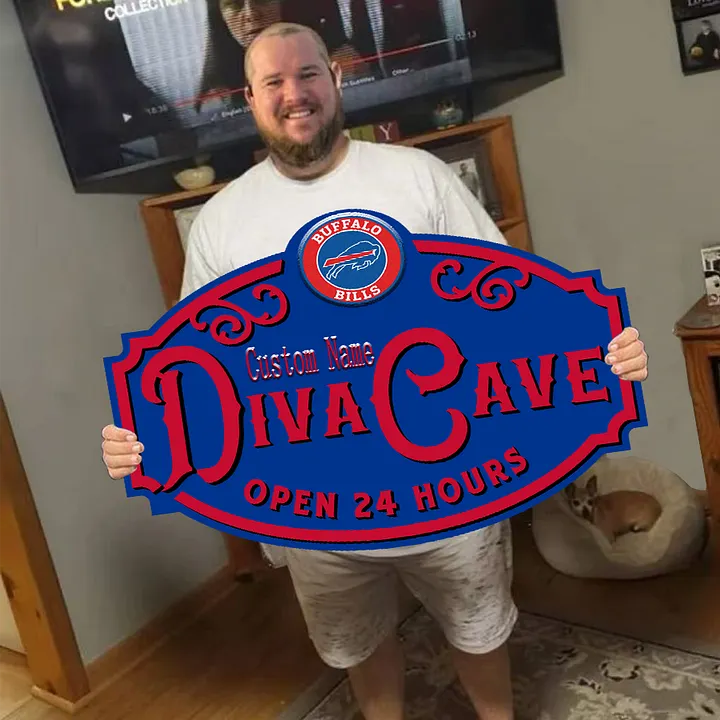 Custom Name Buffalo Bills Man Cave&Diva Cave Sign