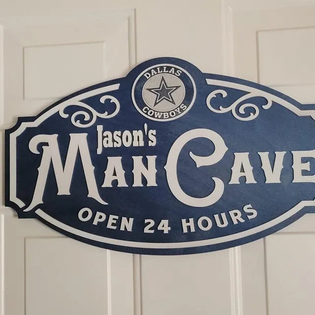 Custom Name Dallas Cowboys Man Cave&Diva Cave Sign