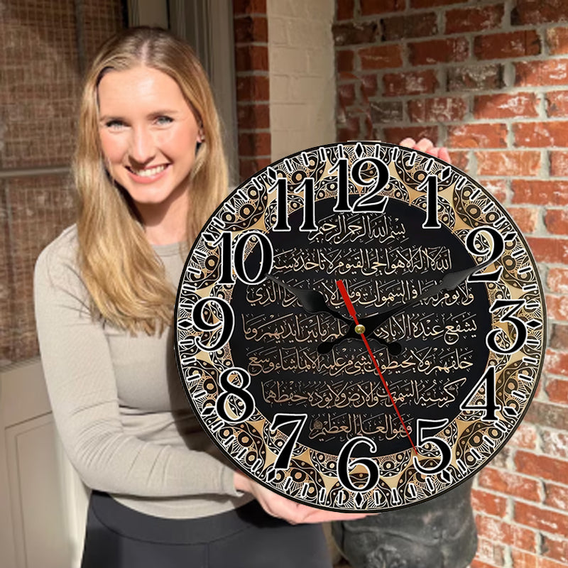 🔥2026 Hot Sale 🔥Islamic Wall Decor Wood Clock