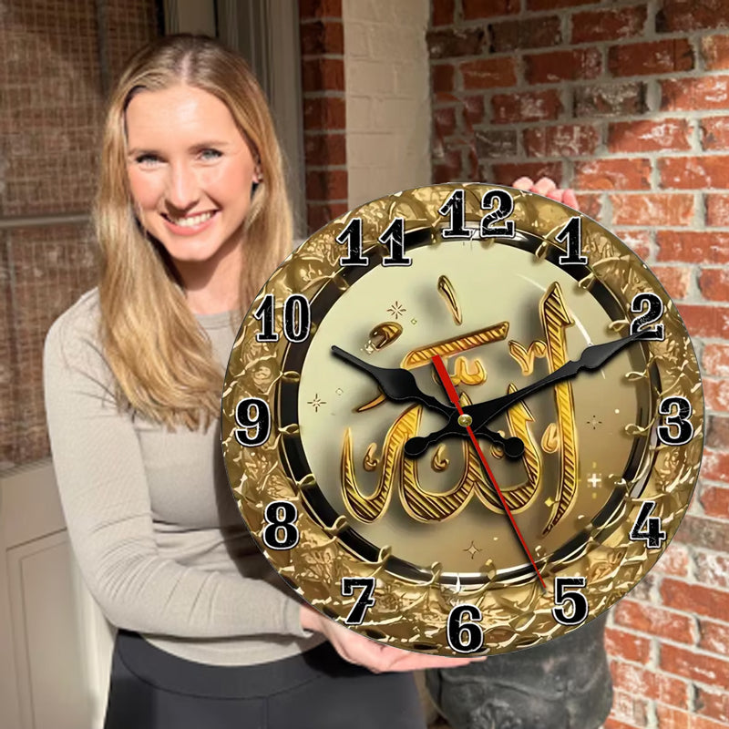 🔥2026 Hot Sale 🔥Islamic Wall Decor Wood Clock