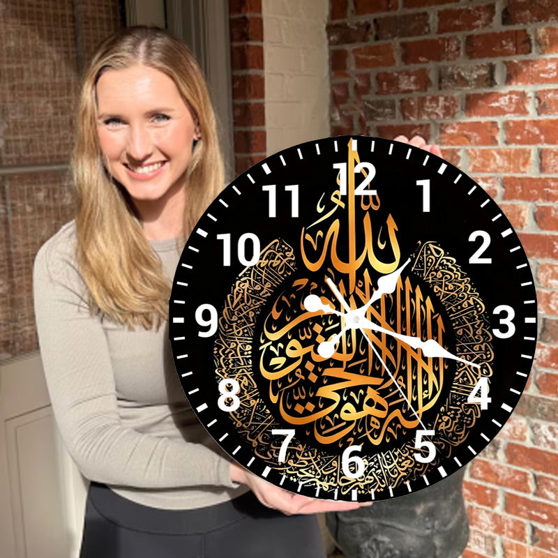 🔥2026 Hot Sale 🔥Islamic Wall Decor Wood Clock