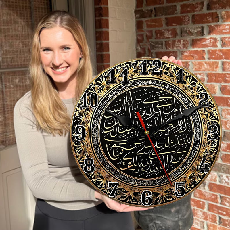 🔥2026 Hot Sale 🔥Islamic Wall Decor Wood Clock