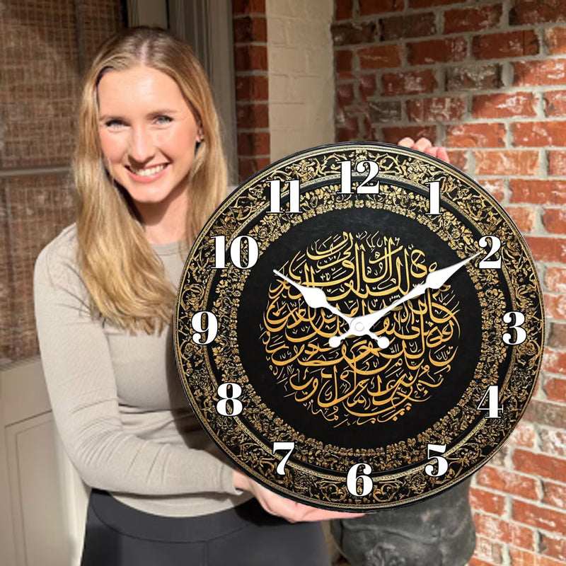 🔥2026 Hot Sale 🔥Islamic Wall Decor Wood Clock
