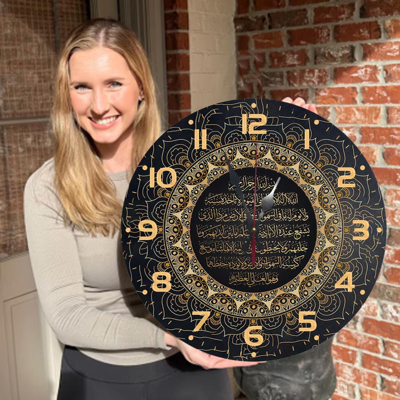 🔥2026 Hot Sale 🔥Islamic Wall Decor Wood Clock