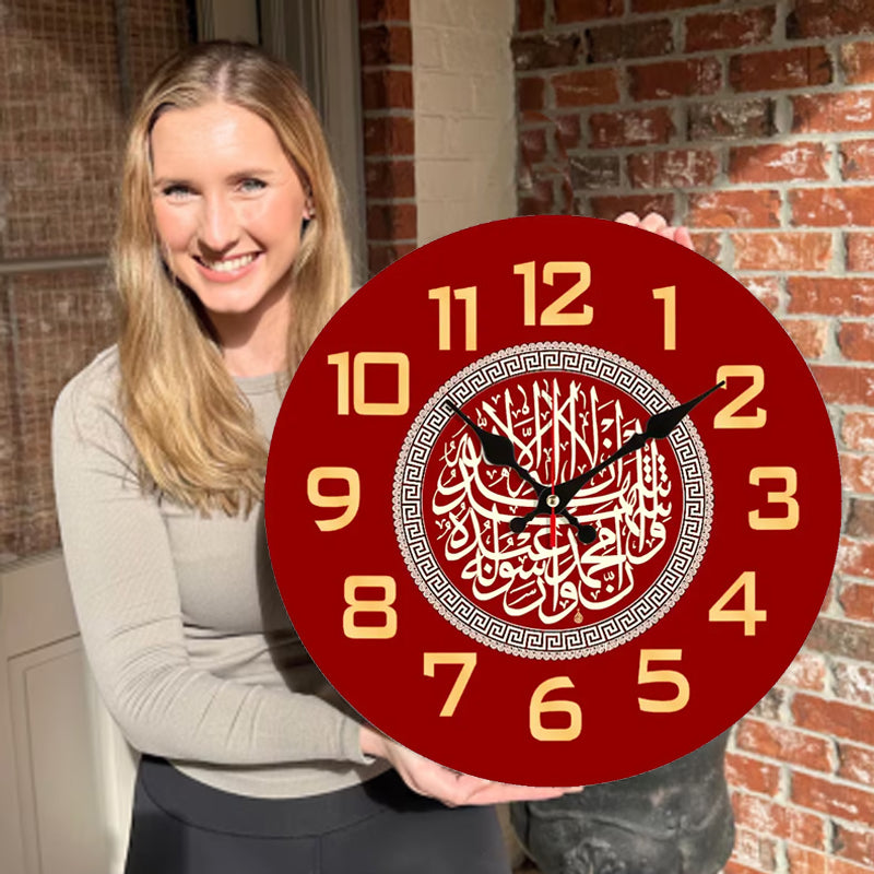 🔥2026 Hot Sale 🔥Islamic Wall Decor Wood Clock
