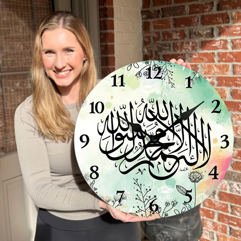 🔥2026 Hot Sale 🔥Islamic Wall Decor Wood Clock