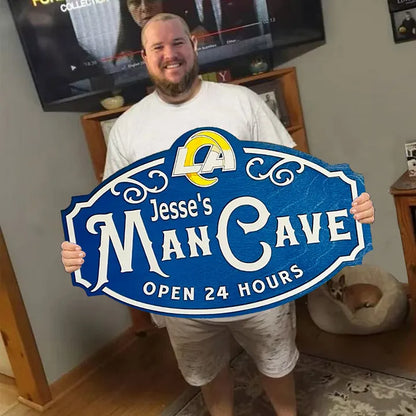 Custom Name Los Angeles Rams Man Cave&Diva Cave Sign