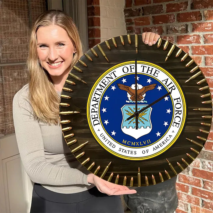 🔥Hot Sale Gift🔥Rustic Military Wall Decor Bullet Clock