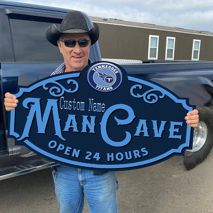 Custom Name Tennessee Titans Man Cave&Diva Cave Sign