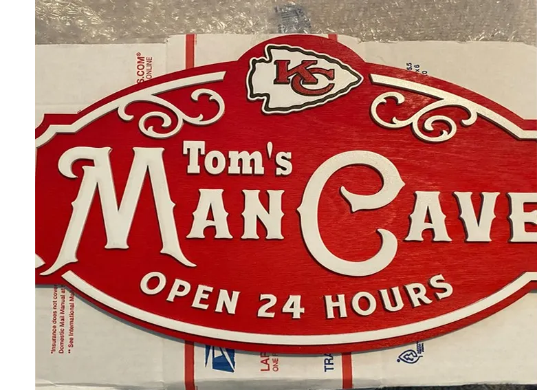 Custom Name Kansas City Man Cave&Diva Cave Sign