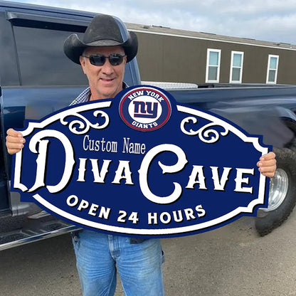 Custom Name New York Giants Man Cave&Diva Cave Sign