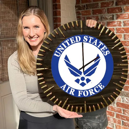 🔥Hot Sale Gift🔥Rustic Military Wall Decor Bullet Clock