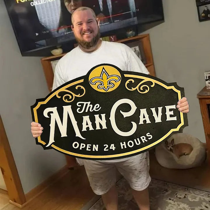 Custom Name New Orleans Saints Man Cave&Diva Cave Sign