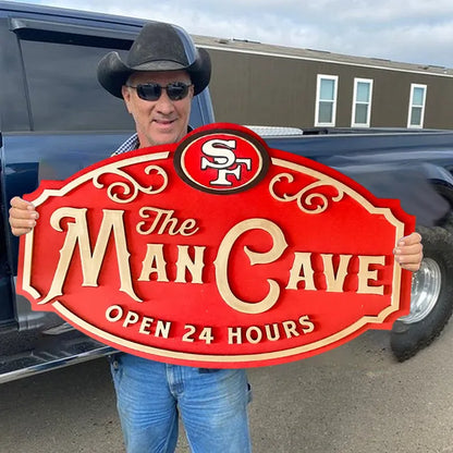 Custom Name San Francisco 49ers Man Cave&Diva Cave Sign