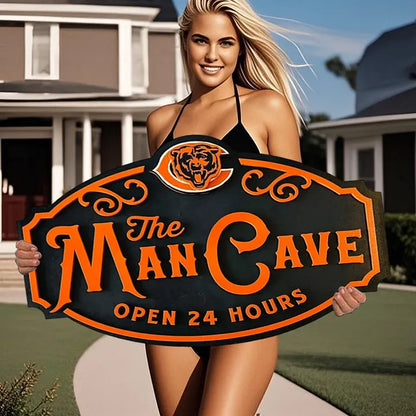 Custom Name Chicago Bears Man Cave&Diva Cave Sign