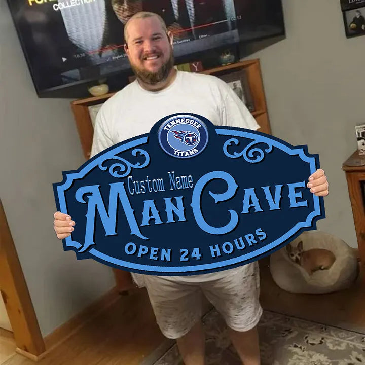 Custom Name Tennessee Titans Man Cave&Diva Cave Sign