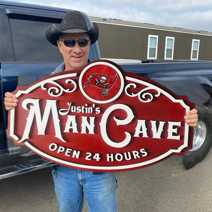 Custom Name Tampa Bay Buccaneers Man Cave&Diva Cave Sign