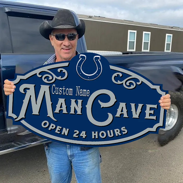 Custom Name Indianapolis Colts Man Cave&Diva Cave Sign