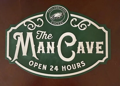 Custom Name Philadelphia Eagles Cave Sign