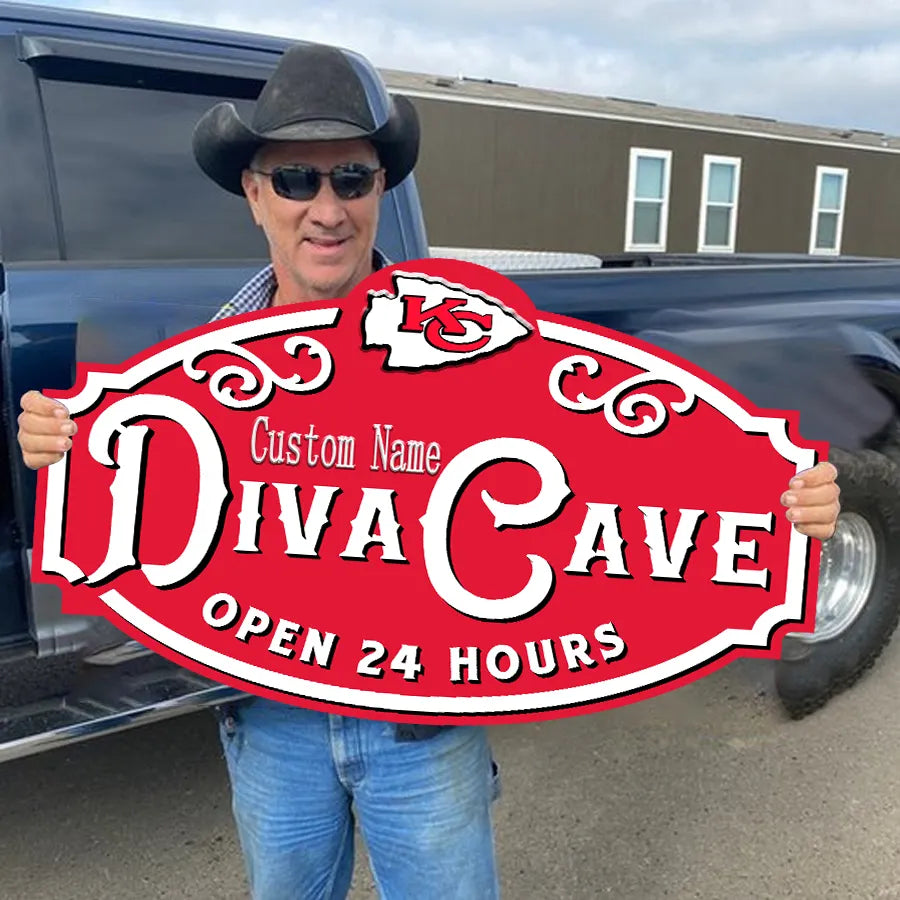 Custom Name Kansas City Man Cave&Diva Cave Sign