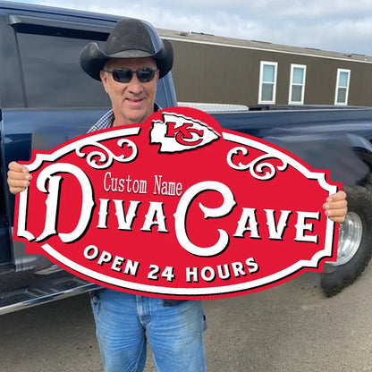 Custom Name Kansas City Man Cave&Diva Cave Sign
