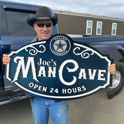 Custom Name Dallas Cowboys Man Cave&Diva Cave Sign