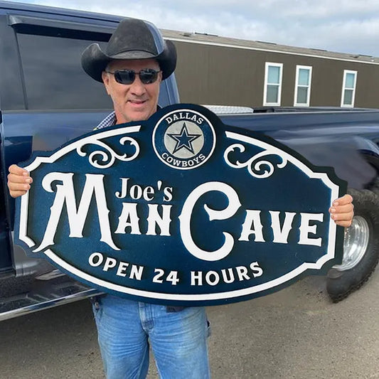 Custom Name Dallas Cowboys Man Cave&Diva Cave Sign