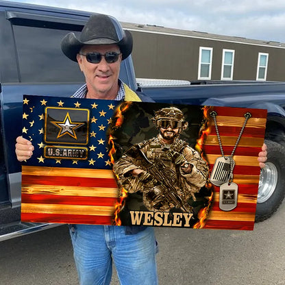 🔥2024 Hot Sale 🔥 Personalized Wooden Flag Board Memorial Day Gift