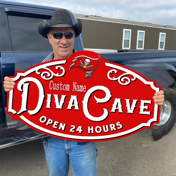 Custom Name Tampa Bay Buccaneers Man Cave&Diva Cave Sign