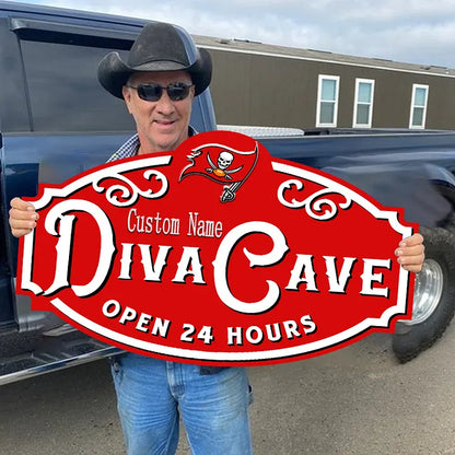 Custom Name Tampa Bay Buccaneers Man Cave&Diva Cave Sign