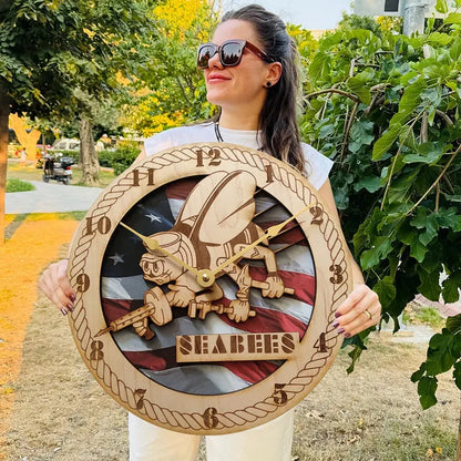 🔥2026 Hot Sale 🔥Rustic Military Wall Decor Clock