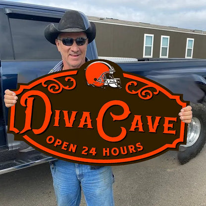 Custom Name Cleveland Browns Man Cave&Diva Cave Sign