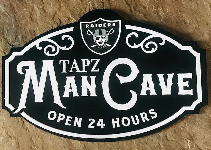 Custom Name Las Vegas Raiders Man Cave&Diva Cave Sign