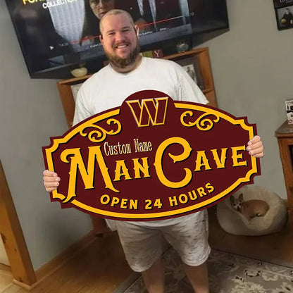Custom Name NEW Washington Commanders Man Cave&Diva Cave Sign