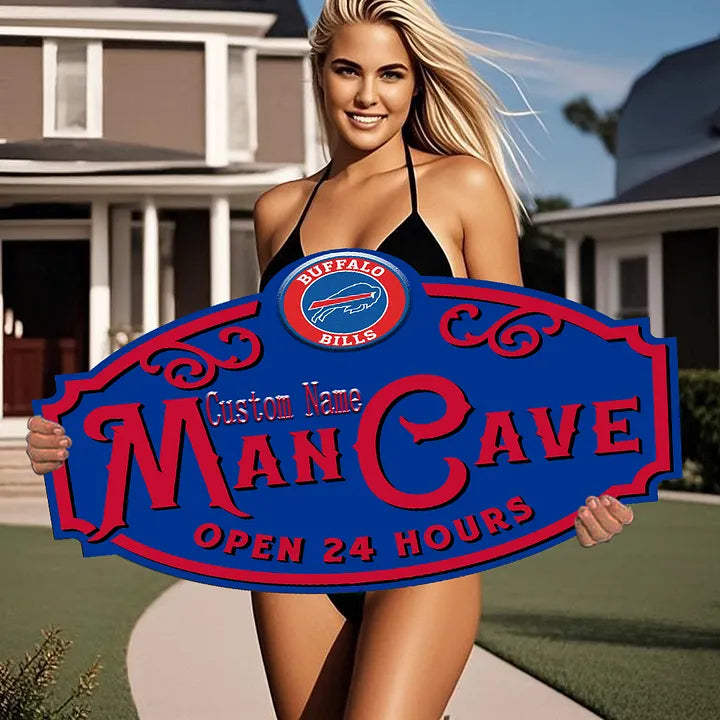 Custom Name Buffalo Bills Man Cave&Diva Cave Sign