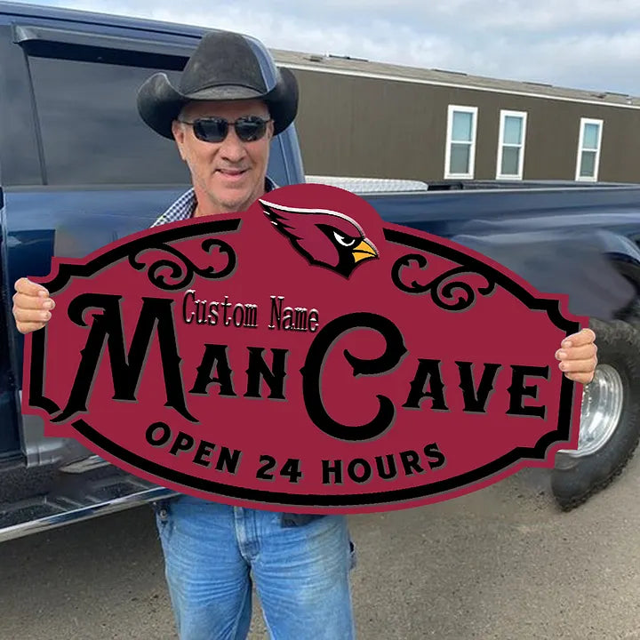 Custom Name Arizona Cardinals Man Cave&Diva Cave Sign