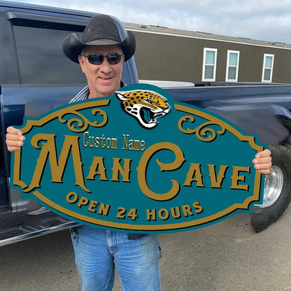Custom Name Jacksonville Jaguars Man Cave&Diva Cave Sign