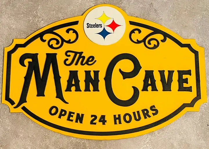 Custom Name Pittsburgh Steelers Man Cave&Diva Cave Sign
