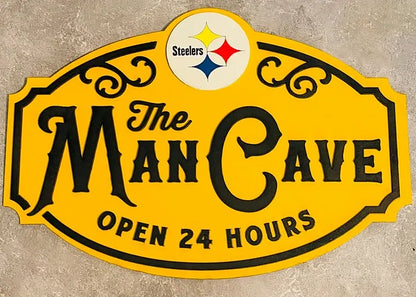 Custom Name Pittsburgh Steelers Man Cave&Diva Cave Sign