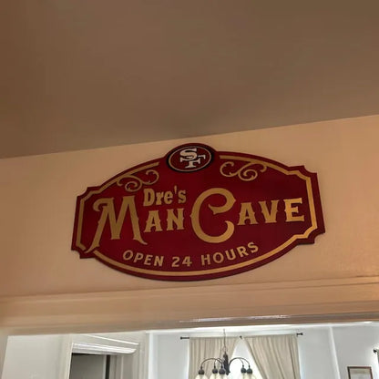 Custom Name San Francisco 49ers Man Cave&Diva Cave Sign