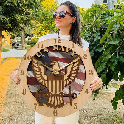 🔥2026 Hot Sale 🔥Rustic Military Wall Decor Clock