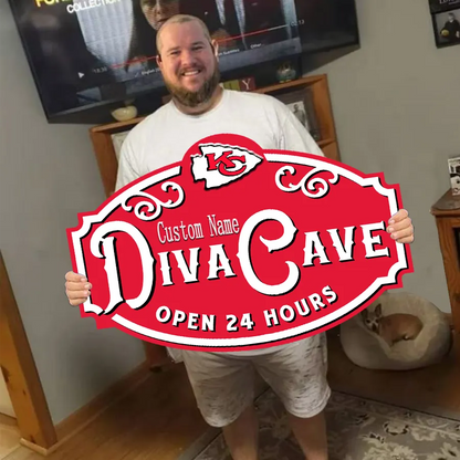 Custom Name Kansas City Man Cave&Diva Cave Sign
