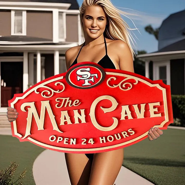 Custom Name San Francisco 49ers Man Cave&Diva Cave Sign