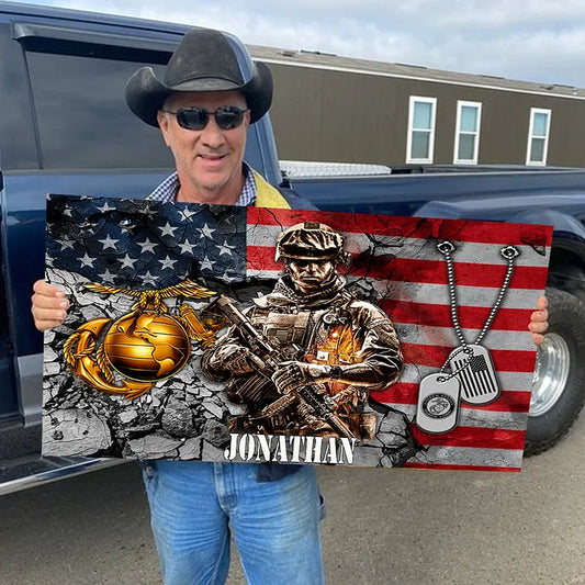 🔥2024 Hot Sale 🔥Personalized Custom Military  Wooden Flag Board
