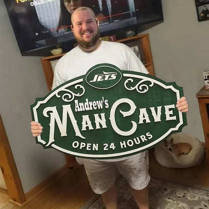 Custom Name New York Jets Man Cave&Diva Cave Sign