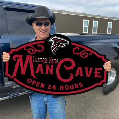 Custom Name Atlanta Falcons Man Cave&Diva Cave Sign