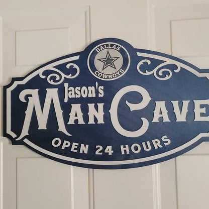 Custom Name Dallas Cowboys Man Cave&Diva Cave Sign