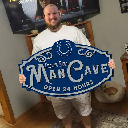 Custom Name Indianapolis Colts Man Cave&Diva Cave Sign