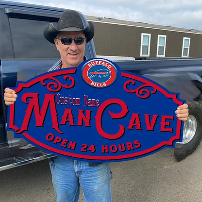 Custom Name Buffalo Bills Man Cave&Diva Cave Sign